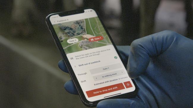 Farmers can control their livestock via an app.