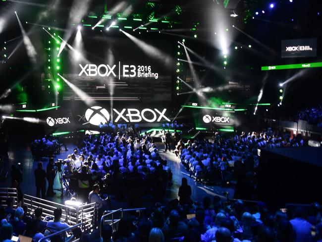 People fill the Galen Centre for Microsoft's E3 2016 Xbox press conference in Los Angeles, California. Picture: Frederic J Brown