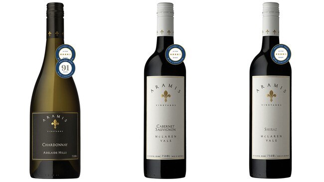 ‘A five-year-old chardonnay, a sublime cabernet and a boisterous shiraz’.