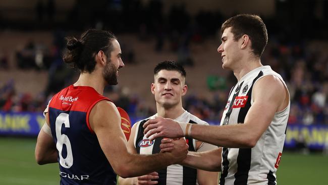 Brodie Grundy definitely not playing for Collingwood. Photo by Michael Klein.