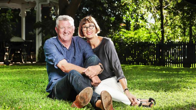 Pat Condren with his wife Margaret Little. Picture: Nigel Hallett