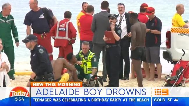 15-year-old drowns at Glenelg beach birthday party