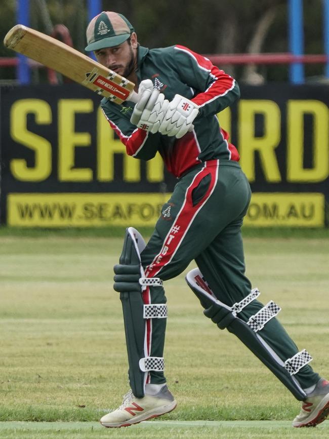 MPCA: Lai Leaunoa batting for Pines. Picture: Valeriu Campan