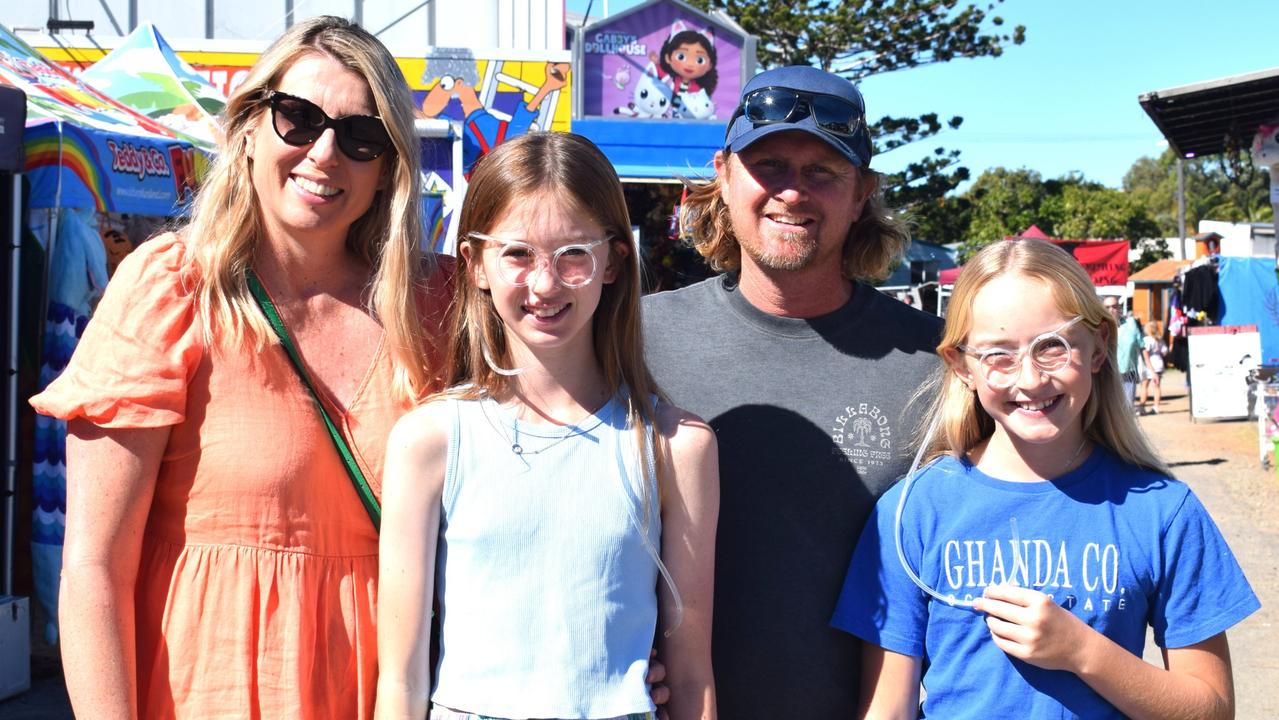 The Allen family at the Yeppoon Show on Sunday. Picture: Aden Stokes