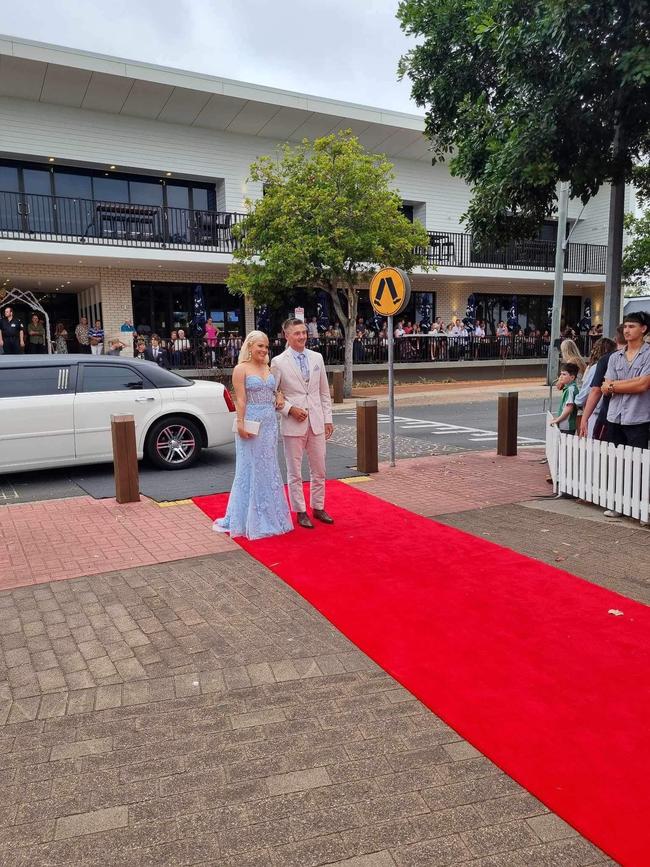 The students of Urangan State High School arrive at their formal.