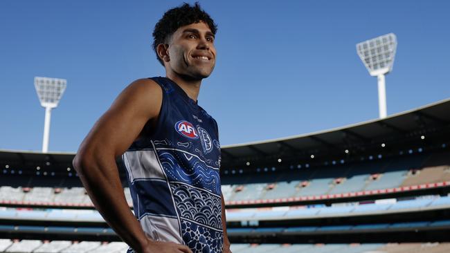 Tyson Stengle is motivated to help young Indigenous children. Picture: Michael Klein