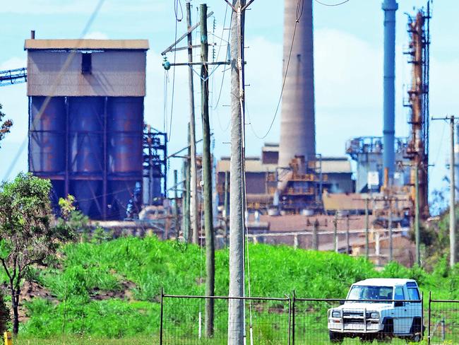 Queensland Nickel workers leave the site at Yabulu as their future remains uncertain. Picture: Zak Simmonds