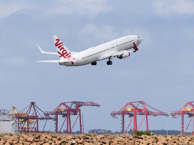 Virgin Australia says its flights in and out of Brisbane on March 29 would operate as normal. Picture: NCA NewsWire / Damian Shaw