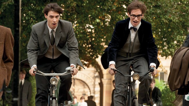 Student days ... Harry Lloyd and Eddie Redmayne in  The Theory of Everything.