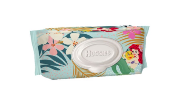 Huggies Thick Baby Wipes Fragrance Free with The Little Mermaid design on the packaging has been recalled over bacteria concerns. Picture: Supplied