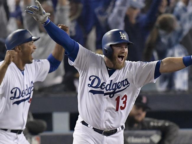 The moment LA Dodgers' Max Muncy finally ends the marathon match.