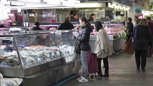 Fish is still a big hit at Preston Market. Picture: Ellen Smith