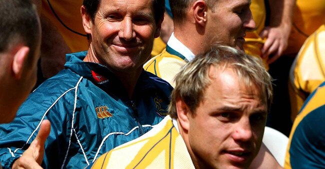 Robbie Deans during Australia's Wallabies captain's run training session at Suncorp Stadium in Brisbane, in preparation for upcoming Tri Nations decider.