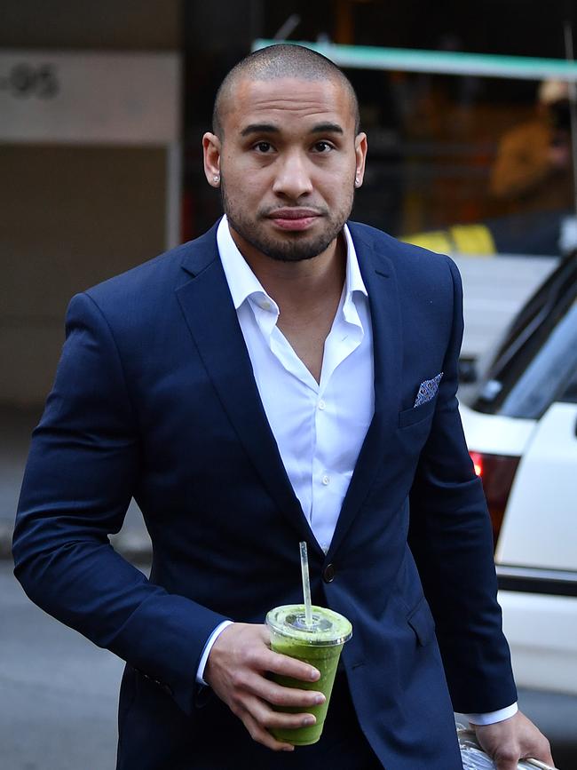 Jamil Hopoate arrives at Central Local Court in Sydney. Picture: NCA NewsWire/Joel Carrett