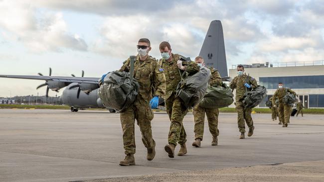 Private security was used to man quarantine hotels instead of the ADF in Victoria. Picture: Tim Carrafa