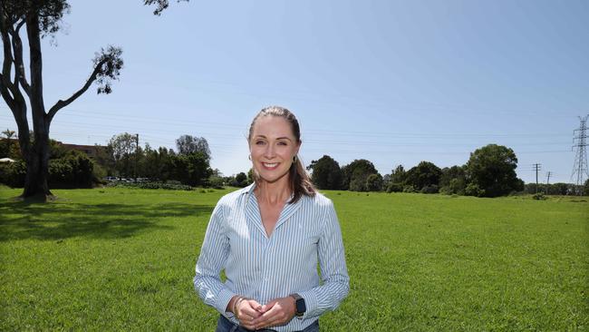 Meaghan Scanlon at Outriggers drive reserve in Robina. Pic Annette Dew