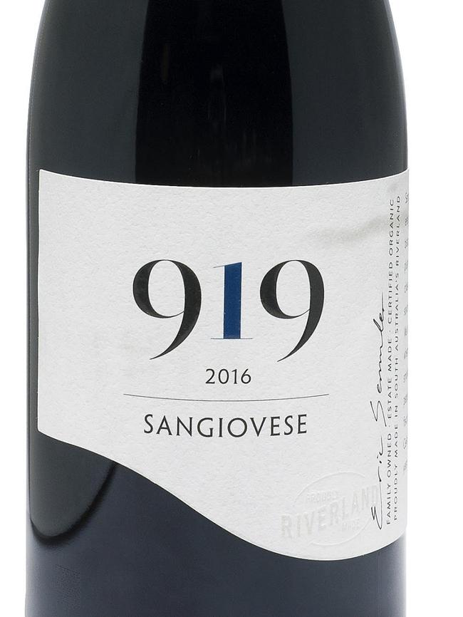 919 Wines (Riverland) 2016 Sangiovese