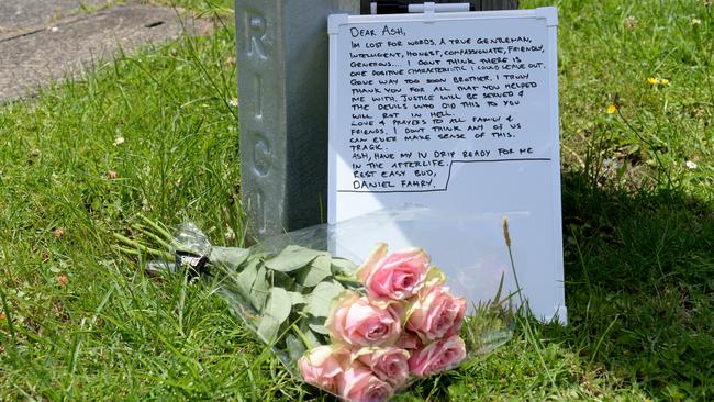 Flowers left at the scene in Doncaster in tribute to Dr Gordon. Picture: Andrew Henshaw