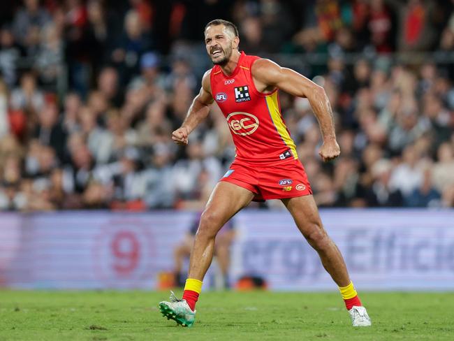 Ben Long kicked a crucial late goal. Picture: Russell Freeman/AFL Photos via Getty Images