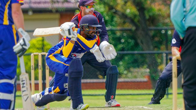 VSDCA cricket: Noble Park v Malvern at Noble Park Reserve. Picture: Valeriu Campan