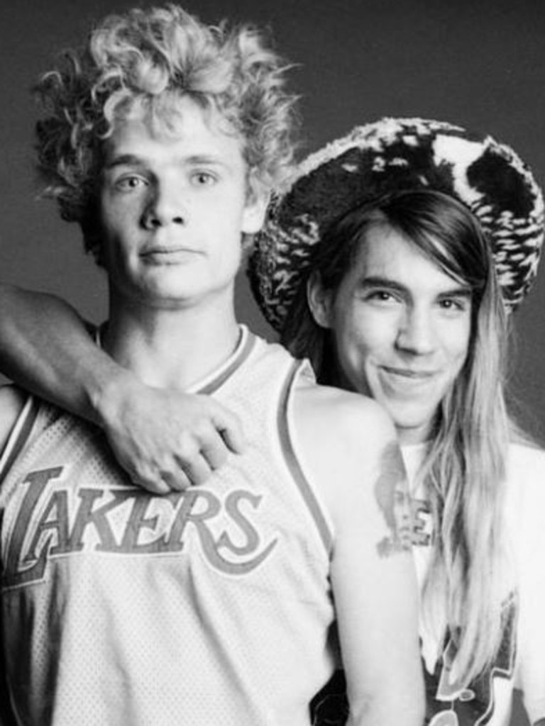 Flea and Anthony have been friends since high school. Picture: Scar Tissue Book