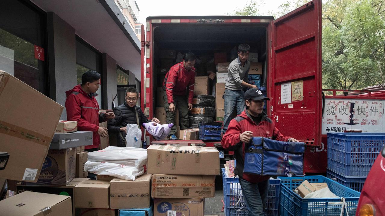 Some 109 million packages are delivered every day. Picture: Fred Dufour/AFP