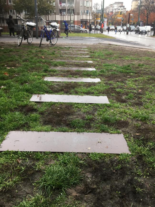 Another tunnel under the busy Bernauer Strasse, where Stasi agents would put microphones under the earth to listen for digging. Picture: Victoria Craw/News.com.au