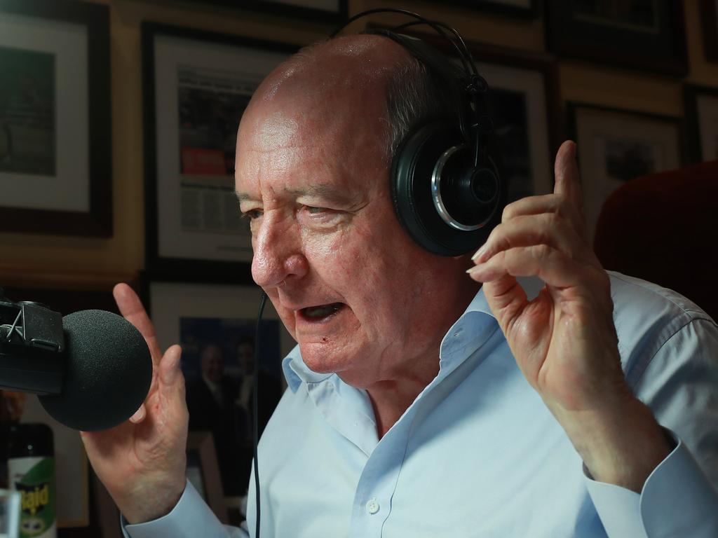 Jones hosted his top-rating breakfast show on 2GB for two decades. John Feder/The Australian.