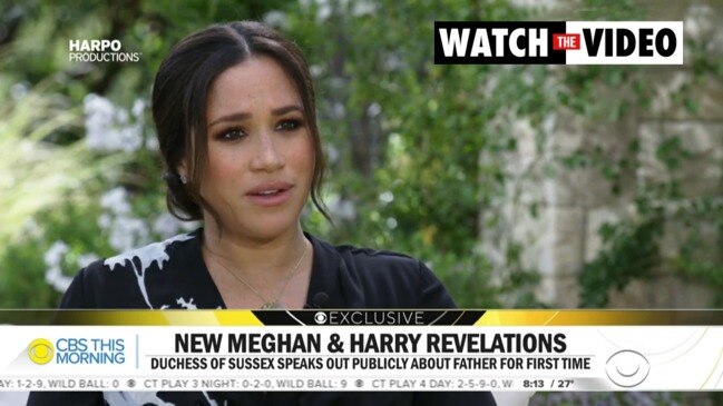 Meghan Markle opens up on relationship with father (CBS)