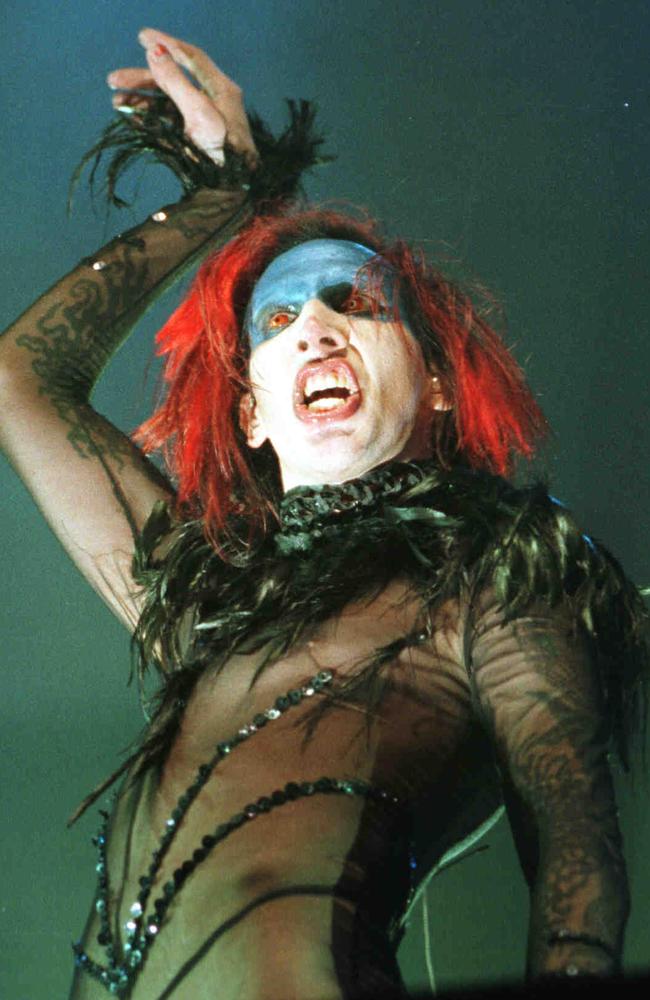 Manson is known for his outlandish shows.