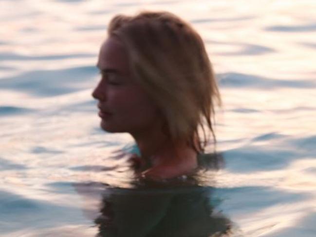 No caption ... Lara didn’t caption the picture of herself in the water. Picture: Instagram