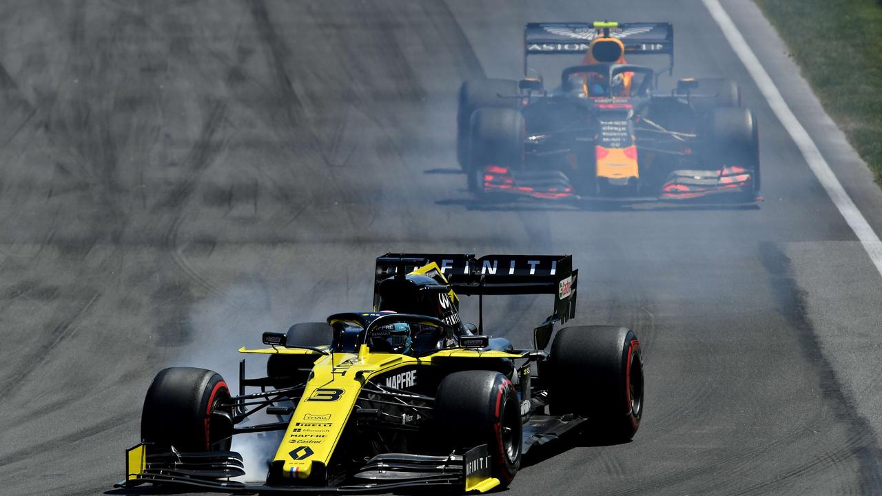 Daniel Ricciardo managed to keep the Red Bull of Pierre Gasly behind him for the whole of the race.