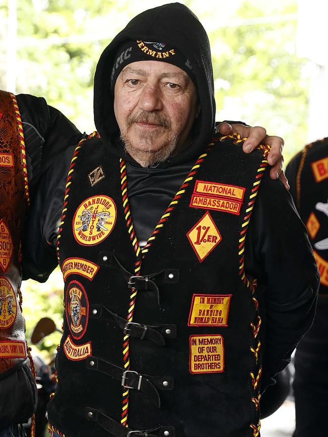 Founding Bandido member and Milperra massacre survivor Charlie Sciberas. Picture: Sam Ruttyn