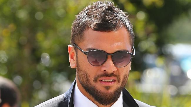 FILE - FEBRUARY 20, 2015: According to reports, Karmichael Hunt of the Queensland Reds has been charged with four counts of supplying cocaine. GOLD COAST, AUSTRALIA - AUGUST 31: Karmichael Hunt arrives at the round 23 AFL match between the Gold Coast Suns and the West Coast Eagles at Metricon Stadium on August 31, 2014 in Gold Coast, Australia. (Photo by Chris Hyde/Getty Images)