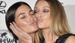 Models Lily Aldridge, left, and Gigi Hadid attend the 2016 Sports Illustrated Swimsuit Issue launch party at Brookfield Place on Tuesday, Feb, 16, 2016, in New York. (Photo by Evan Agostini/Invision/AP)