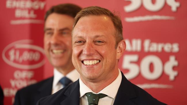 Premier Steven Miles presser at 1 William Street, Brisbane. Picture: Liam Kidston