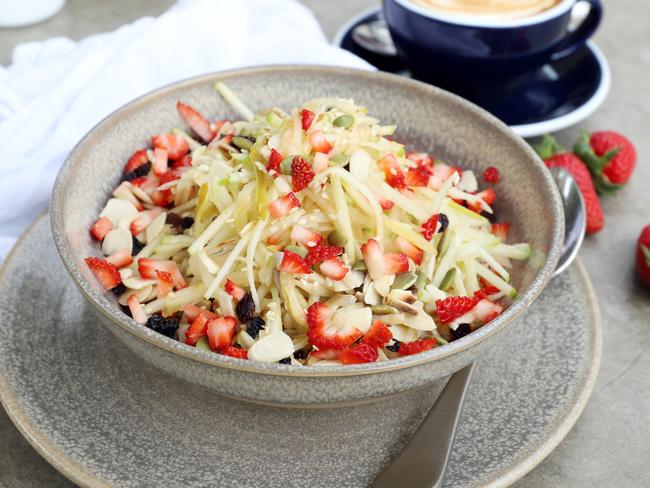 Housemade granola, natural yoghurt and seasonal fruit. Picture: Jenifer Jagielski