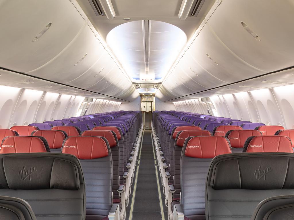 The new Virgin Australia cabin. Picture: Virgin Australia