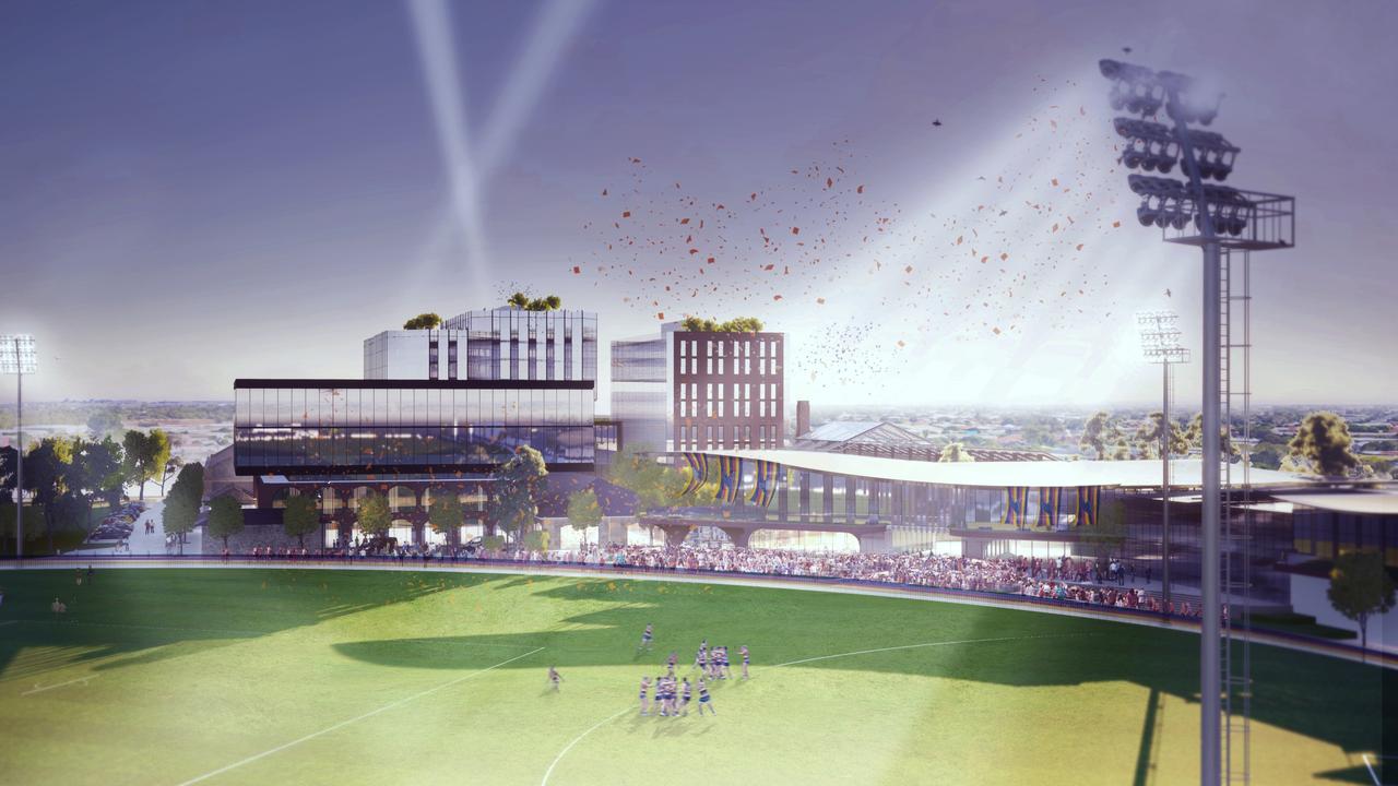 Artist’s impression of what the Crows had planned for the former Brompton Gasworks site.