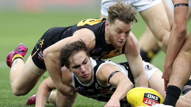 Glenelg’s Michael Virgin has regained his passion for the game. Picture: Sarah Reed