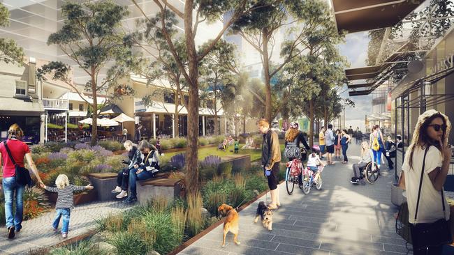 An artist impression of the planned Parramatta Civic Link.