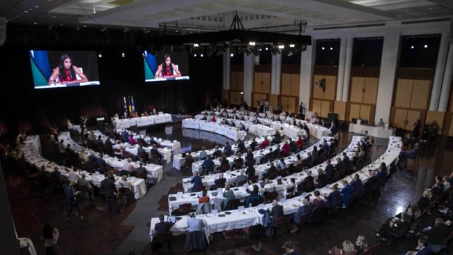 The business lobby that controversially stood with unions in ­support of multi-employer bargaining ahead of the Jobs and Skills Summit, pictured, says it does not support any of the multi-employer bargaining streams in their current form. Picture: NCA NewsWire / Gary Ramage