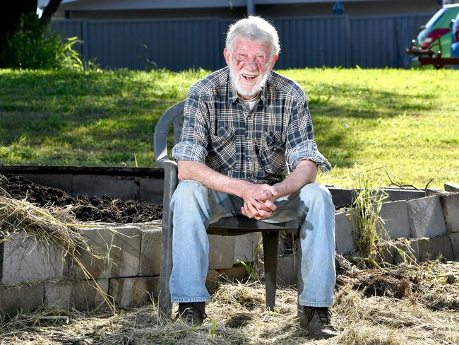 Dr Donald “Digger” Whittaker at his home this week. Picture: John Gass