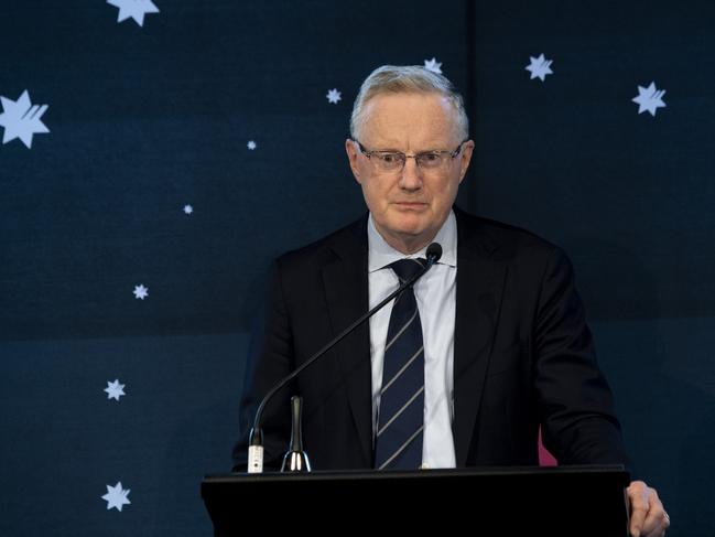 RBA boss Philip Lowe’s rapid fire interest rate hikes have had a devastating effect on the real estate market. Picture: NewsWire / Monique Harmer