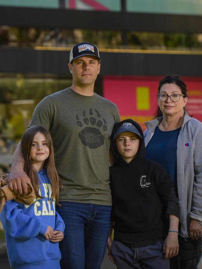 Bronwyn Cullen 10, Declan Cullen 12, Glen Cullen and Patricia Kolida all from British Columbia visiting SA. Picture: RoyVphotography