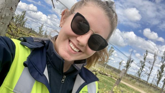 At 22, Ellie Oswald is loving life, having moved from inner Melbourne to follow her passion of conservation and land management. Picture: Supplied