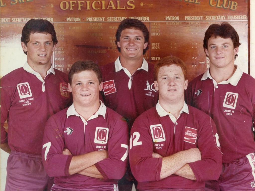 Back row – Stephen Walters, Brett Walters, Kerrod Walters. Front row – Kevin Walters, Andrew Walters. Picture: Ipswich Libraries