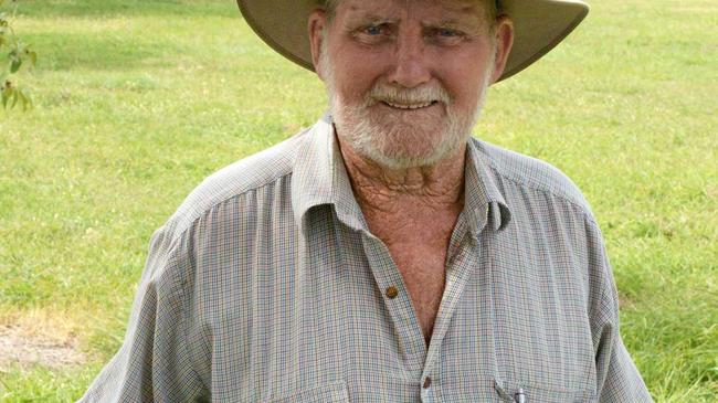 Retired builder Arthur Cranston is sick of waiting for Rockhampton council to respond to his pleas to get rid of the trees. Picture: Jann Houley