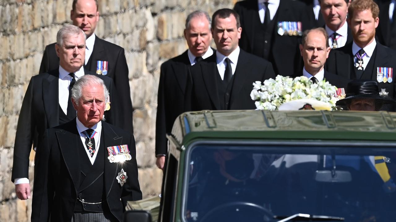 The funeral of Prince Philip, Duke of Edinburgh at Windsor Castle. Picture: Leon Neal/WPA Pool/Getty Images