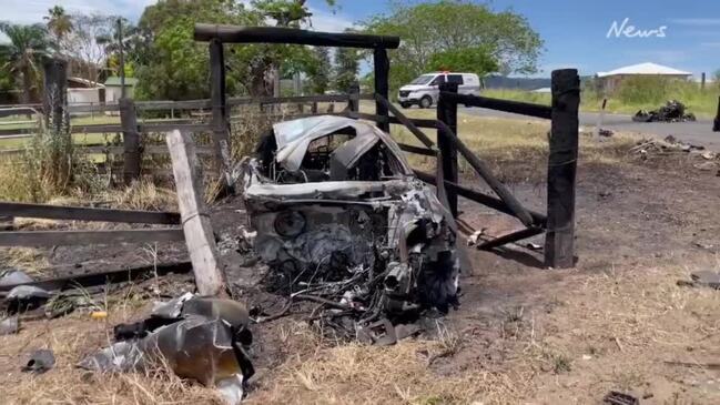 Three teenagers critical following fiery crash